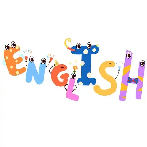 卡通英语english艺术字开学元素gif动态图开学元素[gif]