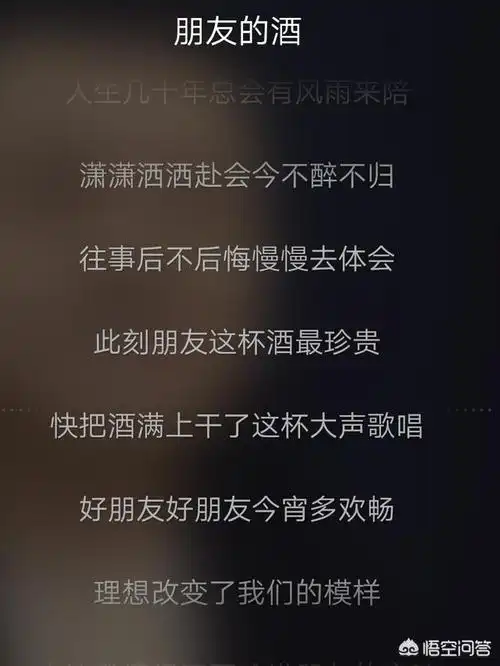 朋友的酒歌词,关于带酒字的歌曲歌词有哪些?