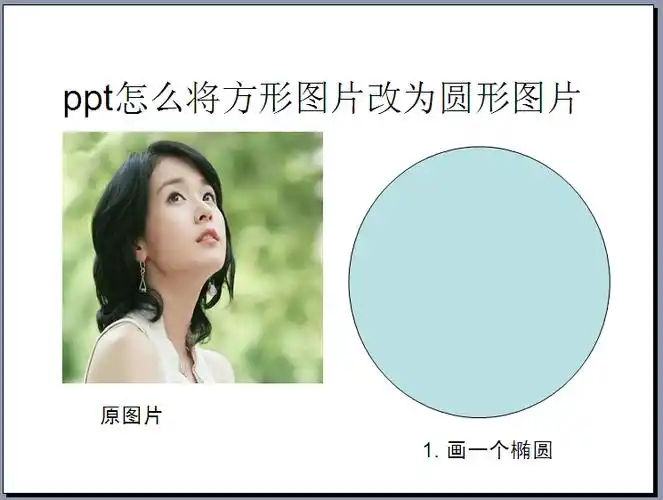 ppt怎么将方形图片改为圆形图片?