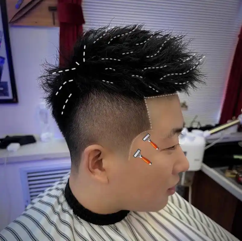 鬓角轮廓篇7715.轮廓线是精致发型里不可缺少的呦!