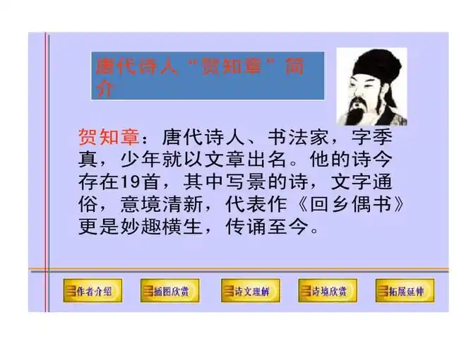 唐代诗人贺知章简介.ppt 10页