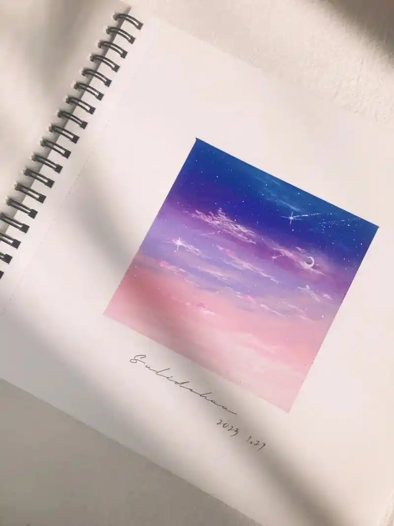 96油画棒画·梦幻星空98画幅尺寸10×10cm#油画棒 # - 抖音