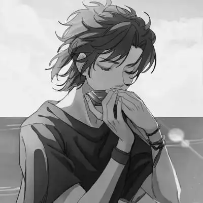 动漫男主头像黑白高清帅气图片_男生动漫头像_头像屋