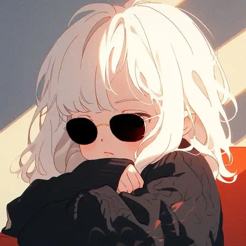 戴墨镜的女生头像霸气图片 - 抖音