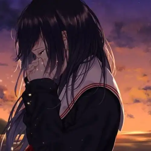 伤感寂寞安静动漫女生头像图片