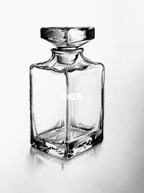 素描  #零基础素描  #寻找小红书绘画大神  #素描玻璃瓶  #香水靠