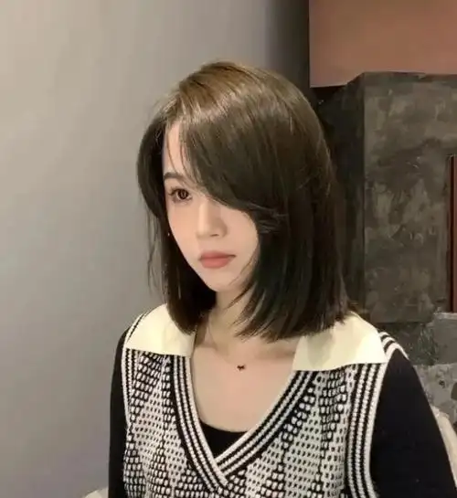 不染不烫锁骨发 直发锁骨发清新迷人_时尚发型 - 美发站