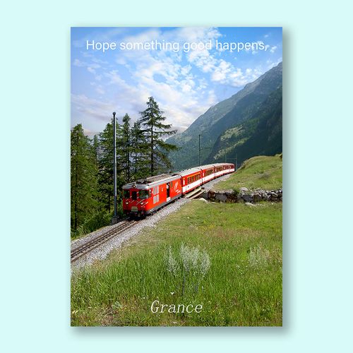 第二套超治愈超好看的雪山!ins森林雪山绿树风景海报