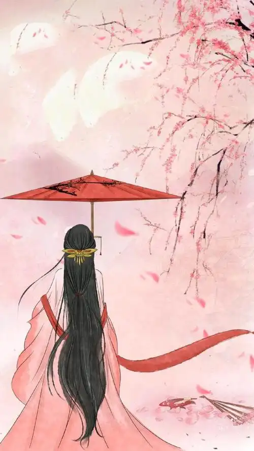 古风美女背影壁纸青衫烟雨客似是故人来