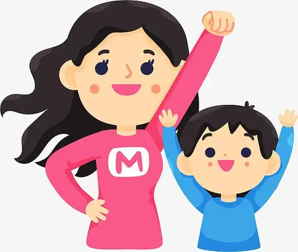 母亲节妈妈和儿子