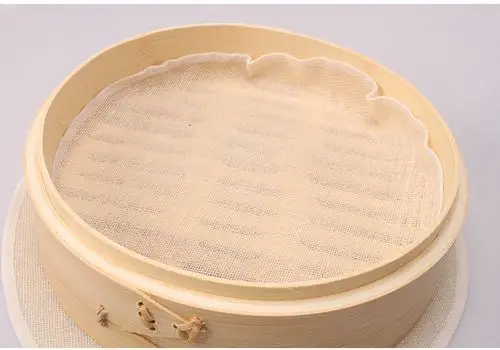 超级新品 5张36cm 蒸笼布纯棉纱布屉布蒸蒸馒头垫 不粘 圆形加厚厨房