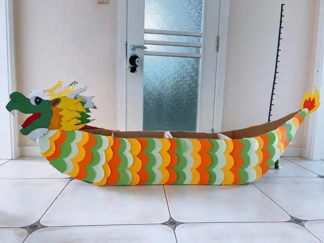 幼儿园手工龙舟