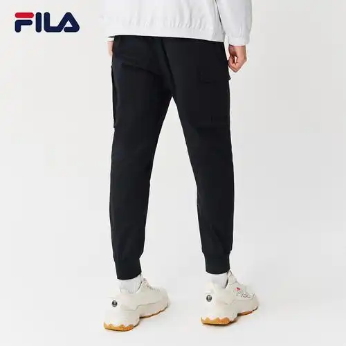 fila斐乐运动长裤2021秋季梭织休闲裤韩版时尚运动长裤