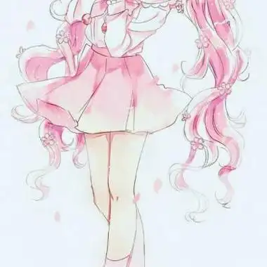 动漫女孩头像梦幻樱花高清好看有樱花动漫女孩头像