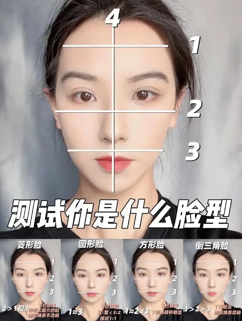 快速自测   判断你是什么脸型 很多姐妹还不知道自己是什么脸 - 抖音