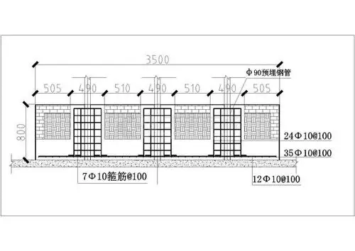 某旗台设计cad 建筑施工详图