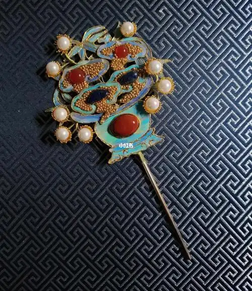 新做的故宫花盆簪和全家福_故宫_全家福_汉服_发簪_配饰_发饰_汉服