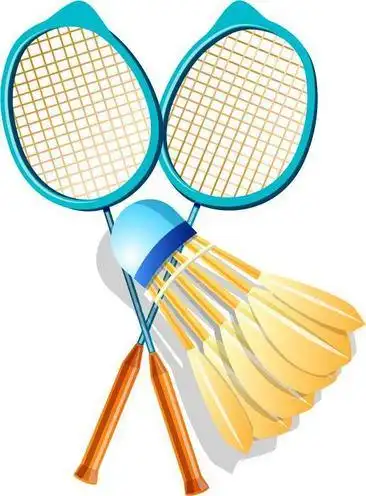 创意羽毛球素材