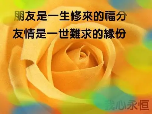 朋友是一辈子最大的财富!