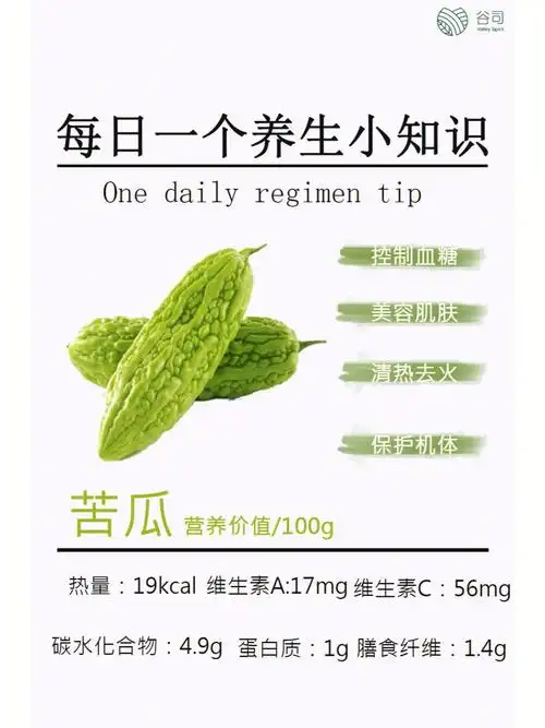 98苦瓜的功效16615美容肌肤苦瓜中除了含有维生素外,还含有一种