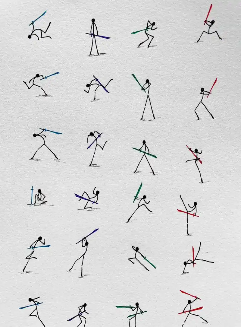 火柴人基础动作教程 火柴人基础动作教程!