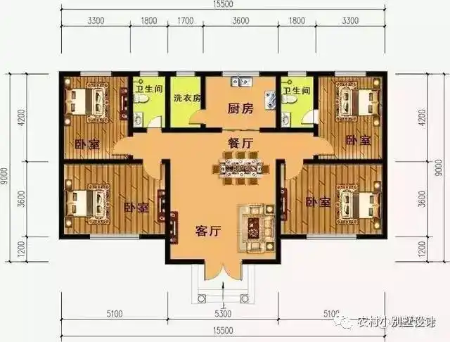 130平方米的一层别墅房,12万就能住进够豪宅 -别墅设计-乡村房子设计
