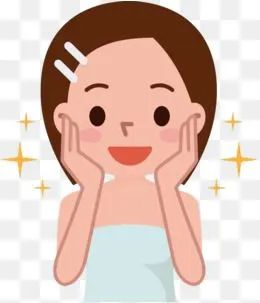 漂亮的脸蛋散发的光芒