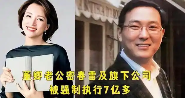 董卿悲情富豪老公债台高筑移民美国逃罪