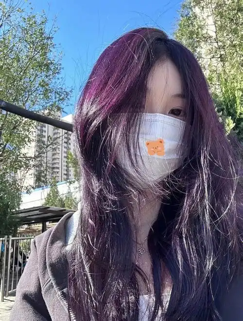 黑紫色真的太好看啦不用漂色就可以染