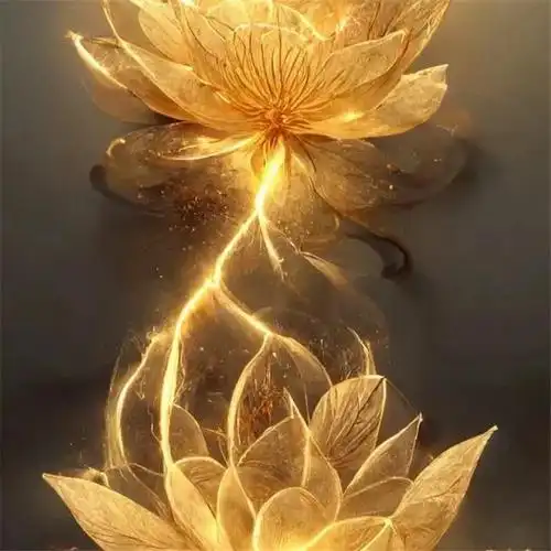 金色莲花好运头像