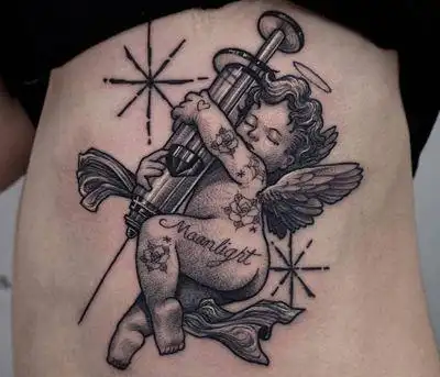 33张守护天使纹身图案