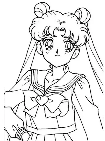 动漫人物简笔画少女漫画