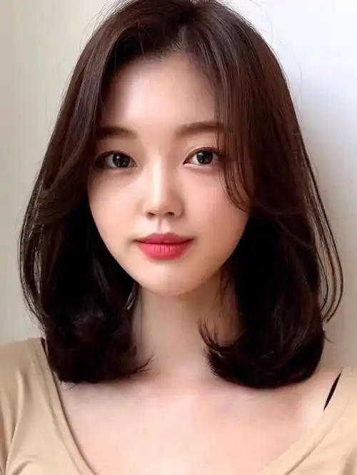 温柔而雅的发型适合圆脸的小姐姐哟