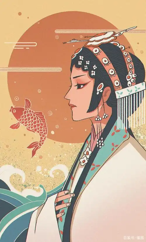 国风戏剧花旦——版权图片by摄图网.