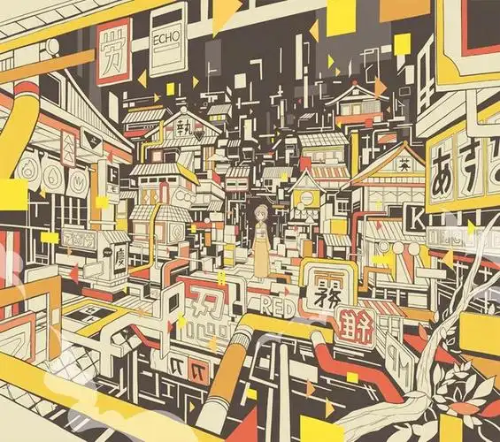 空间感插画图片