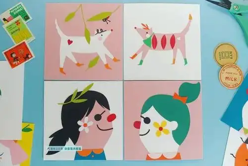 学会色彩设计,普通的彩色卡纸也可以创作出惊艳的拼贴画!