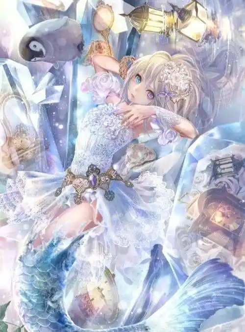 十二星座的专属卡通绝美人鱼公主,巧笑倩兮,美目盼兮_我爱你_一个人