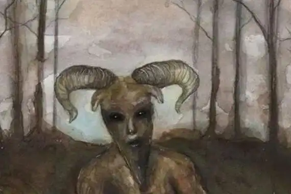 山羊人图片真实存在吗10秒恐怖视频真假