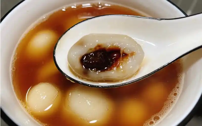 南方人的冬至,怎么少得了汤圆呢?汤圆自制全过程,吃起来真是q弹