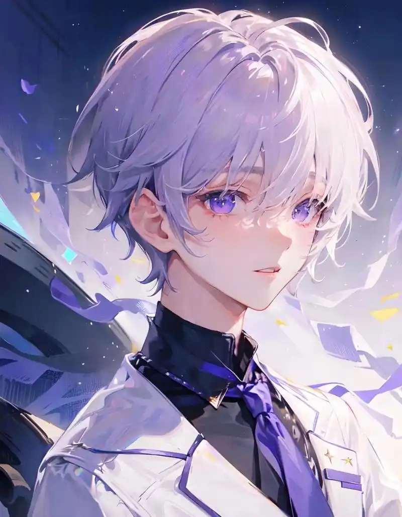 星辰落入你双眸·紫色系男生头像7815              星辰落入你