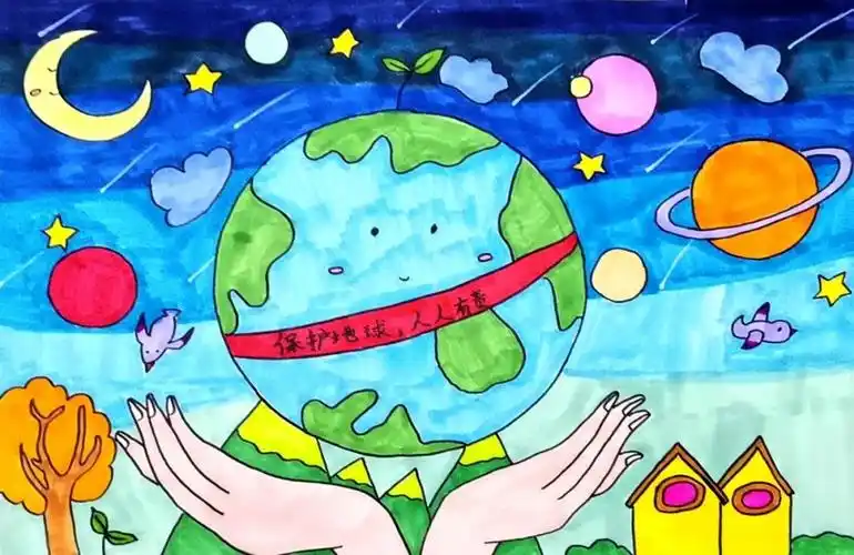 世界地球日地球妈妈我守护世纪英华小画家童心唤环保