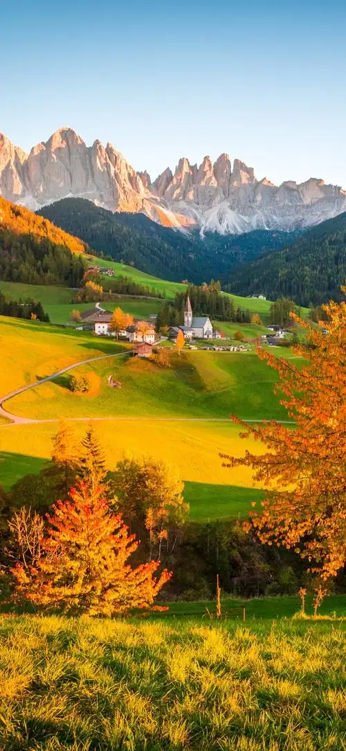 2k手机欧洲秋天 农村风景超高清壁纸 - 自然风光 - h128壁纸