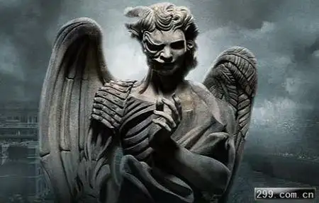 求张图,一张脸半面天使,半面是恶魔.不是卡通图,是在一张脸上.