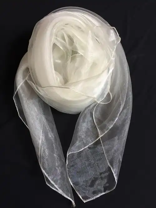 儿童盖头防蚊虫白色丝巾蒙面防风沙舞蹈大方巾婴儿车防尘透明纱巾