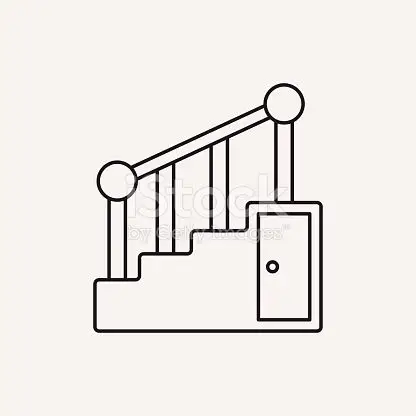 学校楼梯简笔画画法