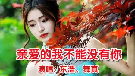 《亲爱的我不能没有你》这首歌美醉了, 听醉了