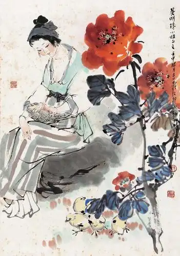 戴敦邦人物画欣赏