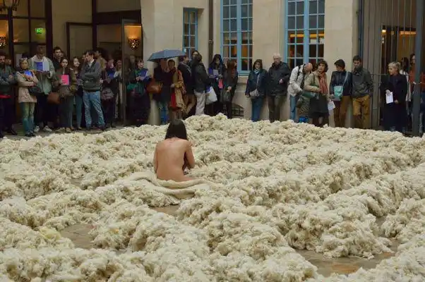 女艺术家赤裸全身把自己关进鸡笼展示(组图)(9/22)