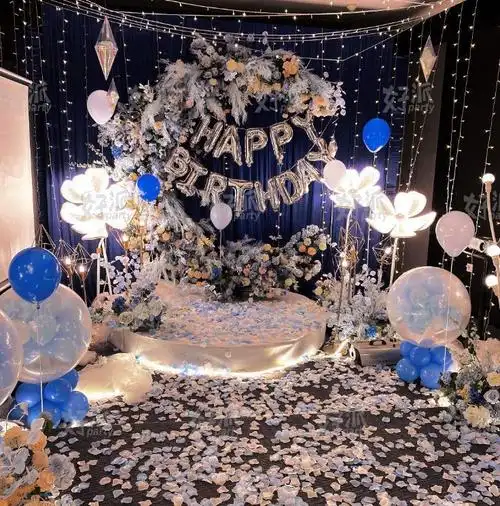 金华餐厅生日派对布置图片,金华生日布置现场照片 - 【好派生日策划