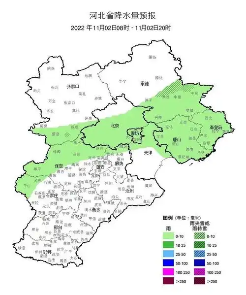 秦皇岛明天有降水出没雨后气温下降